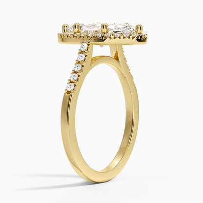 Odessa Halo Diamond Ring (1/5 ct. tw.) - Marquise Center Stone