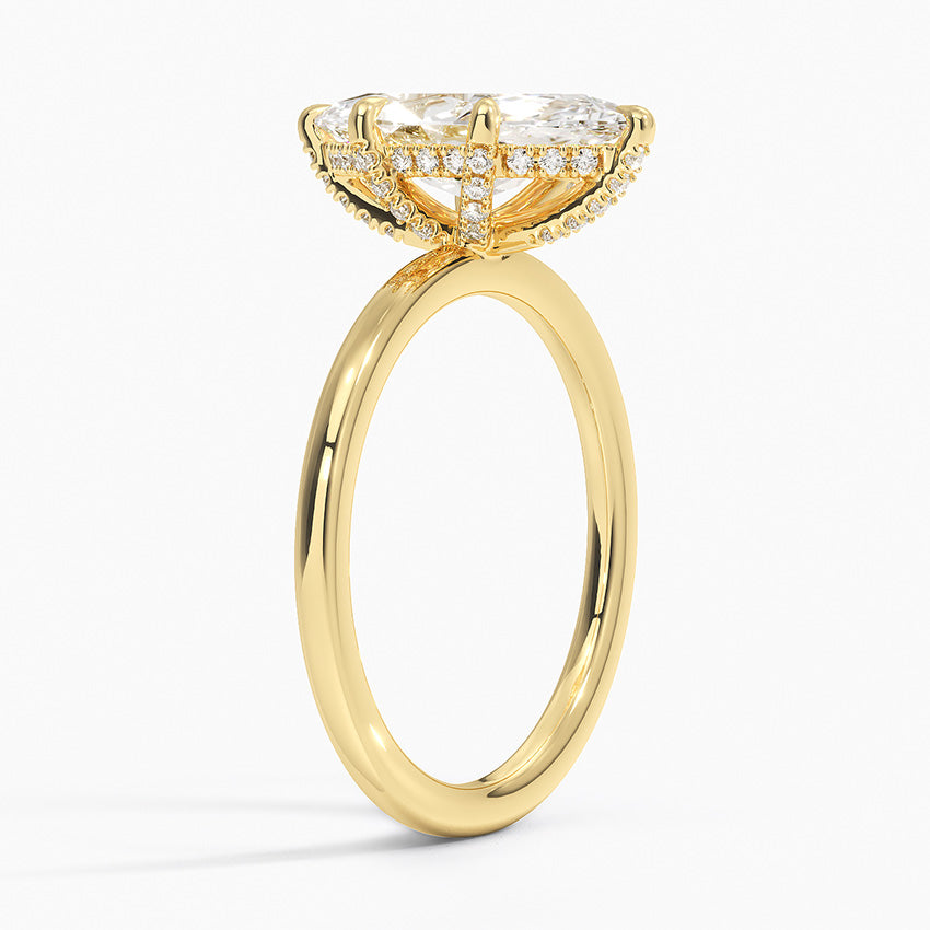 Lumiere 1.5mm Diamond Ring - Marquise Center Stone