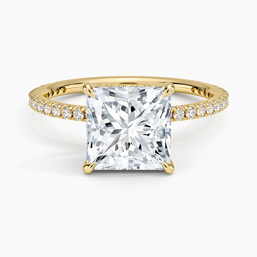 Perfect Fit Three-Quarter Diamond Ring (1/4 ct. tw.) - Princess Cut Center Stone