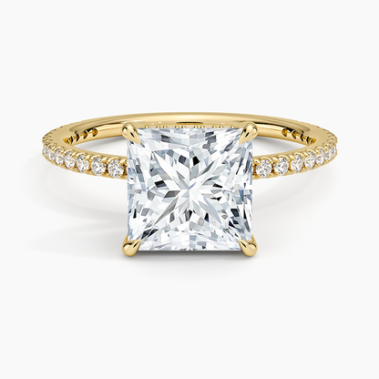 Perfect Fit Three-Quarter Diamond Ring (1/4 ct. tw.) - Princess Cut Center Stone