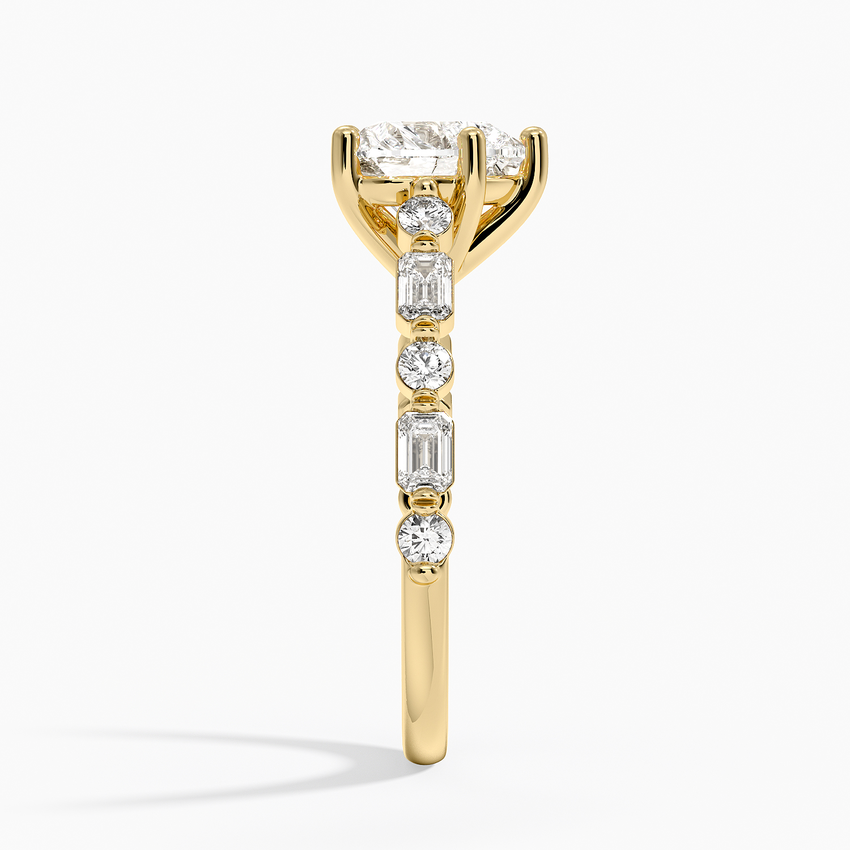 Kensington Half Coverage Diamond Ring (1/2 ct. tw.) - Heart Cut Center Stone
