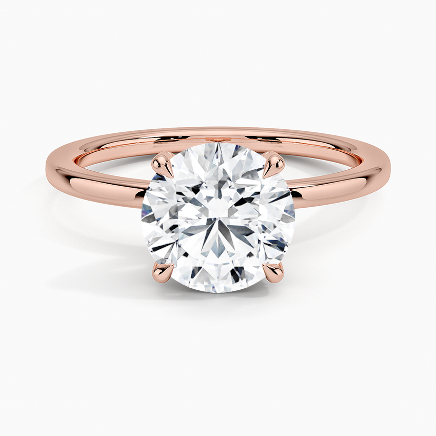 Lumiere 1.5mm Diamond Ring - Round Center Stone