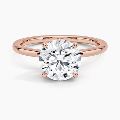Lumiere 1.5mm Diamond Ring - Round Center Stone