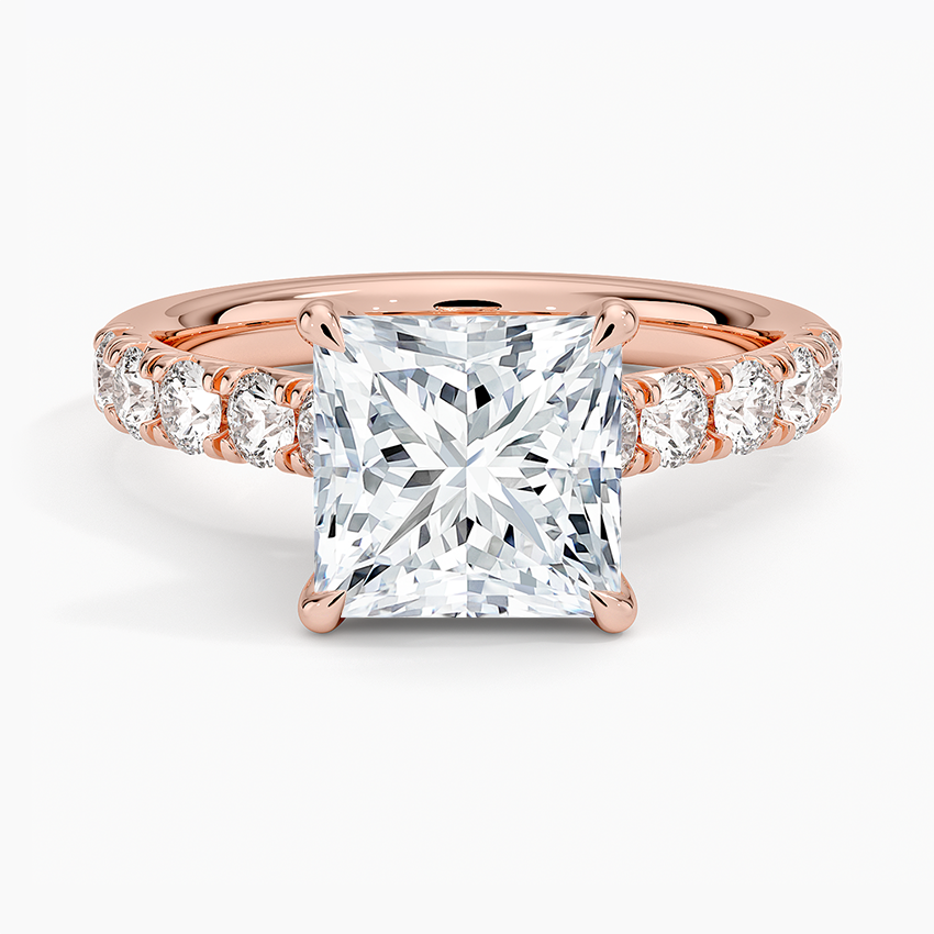 Anthology Half Coverage Diamond Ring (1/2 ct. tw.) - Princess Cut Center Stone