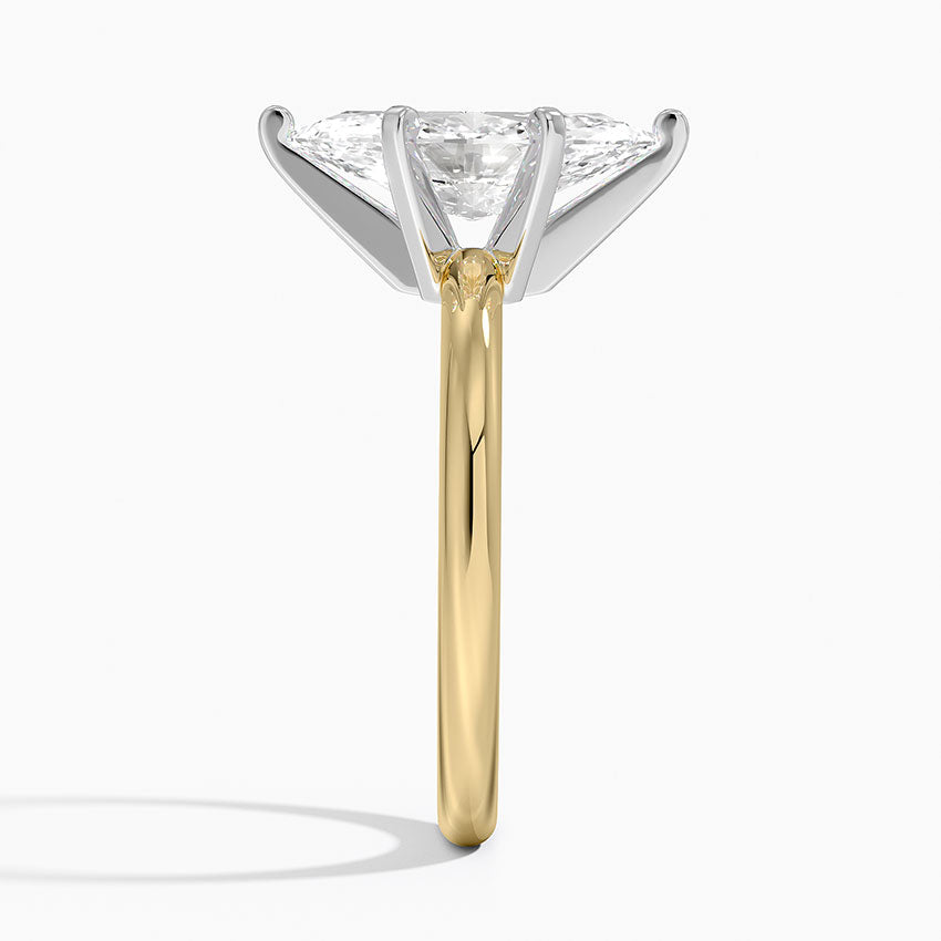 Comfort Fit 2mm Six-Prong Solitaire Ring - Marquise Center Stone