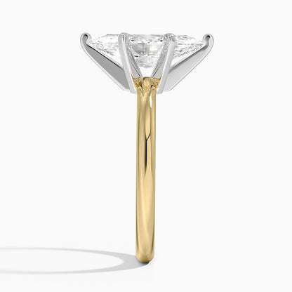 Comfort Fit 2mm Six-Prong Solitaire Ring - Marquise Center Stone