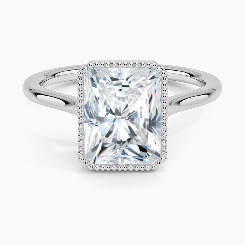 Margot Bezel Ring - Radiant Cut Center Stone