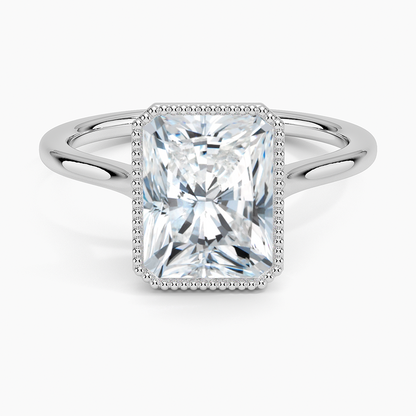 Margot Bezel Ring - Radiant Cut Center Stone