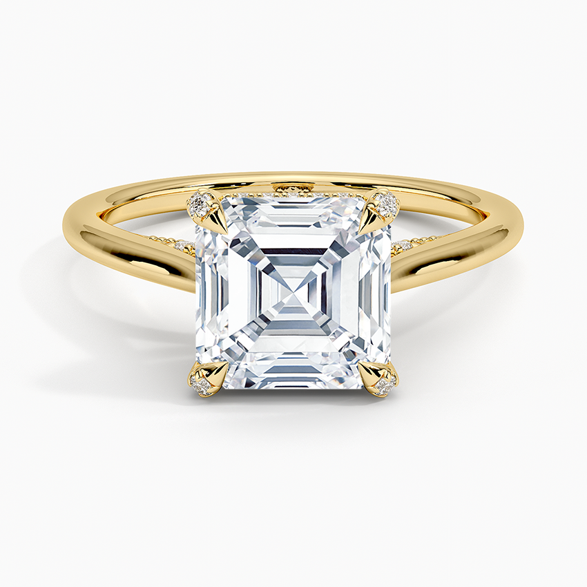 Adorned Dawn Diamond Ring - Asscher Cut Center Stone