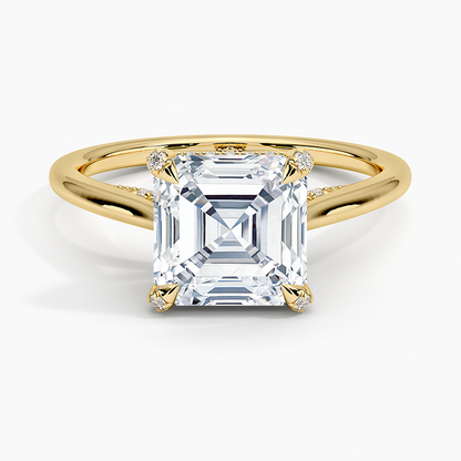 Adorned Dawn Diamond Ring - Asscher Cut Center Stone