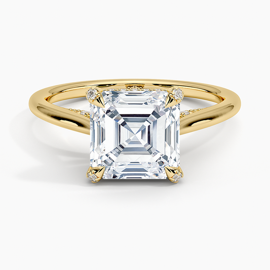 Adorned Dawn Diamond Ring - Asscher Cut Center Stone