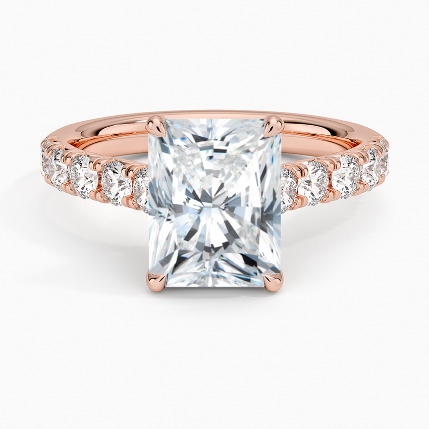 Anthology Half Coverage Diamond Ring (1/2 ct. tw.) - Radiant Cut Center Stone