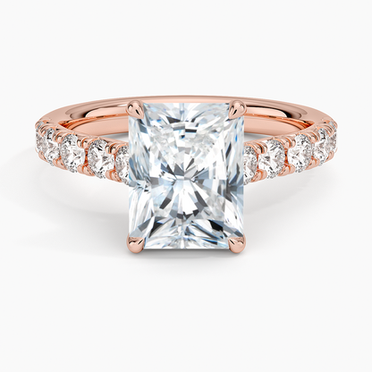 Anthology Half Coverage Diamond Ring (1/2 ct. tw.) - Radiant Cut Center Stone