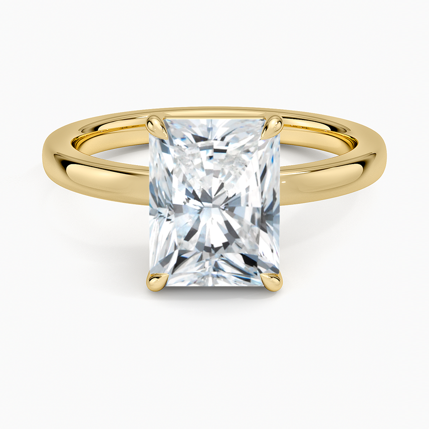 Dara Low-Profile Solitaire Ring - Radiant Cut Center Stone