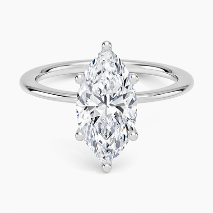 Aimee Solitaire Ring - Marquise Center Stone