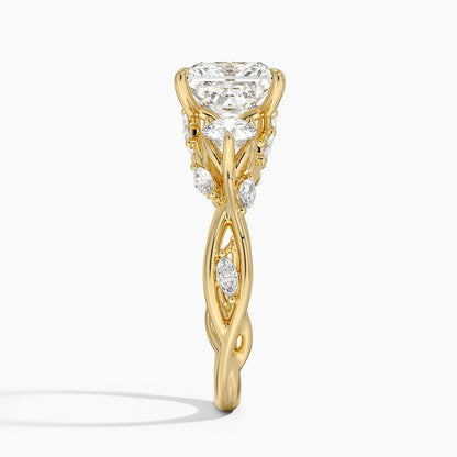 Secret Garden Three Stone Diamond Ring (3/4 ct. tw.) - Princess Cut Center Stone