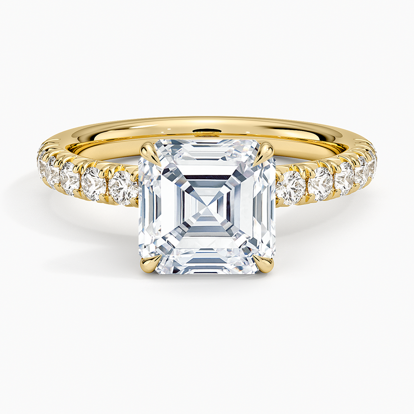 Luxe Amelie Diamond Ring (3/8 ct. tw.) - Asscher Cut Center Stone