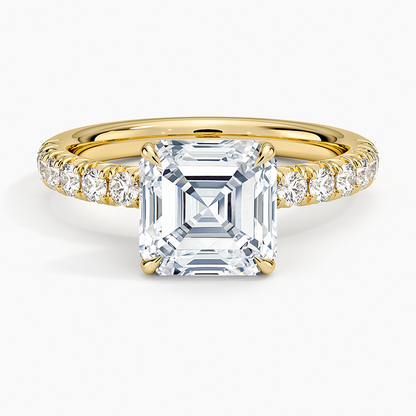 Luxe Amelie Diamond Ring (3/8 ct. tw.) - Asscher Cut Center Stone