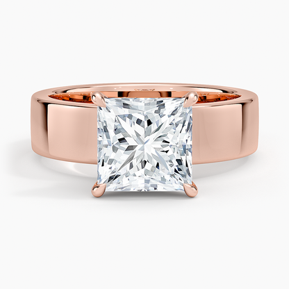 Alden Diamond Ring - Princess Cut Center Stone