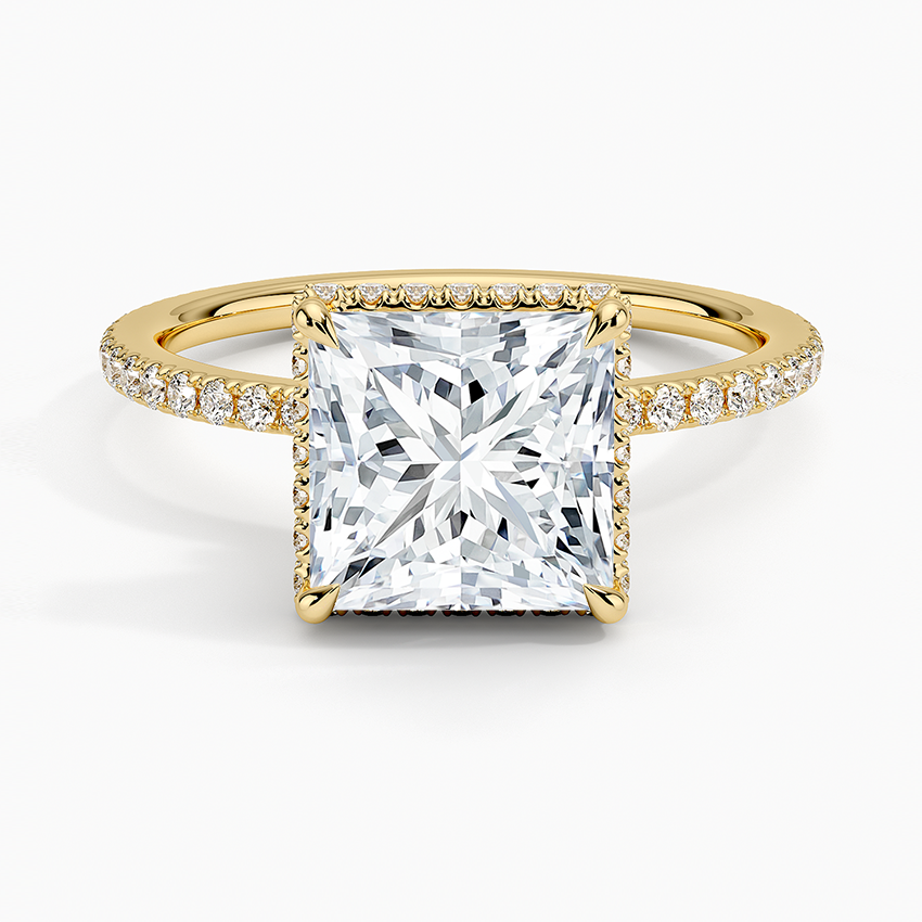 Gala Diamond Ring - Princess Cut Center Stone