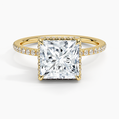 Gala Diamond Ring - Princess Cut Center Stone