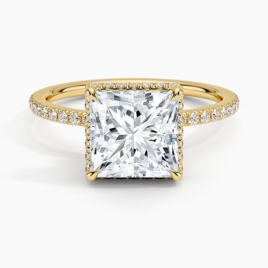 Gala Diamond Ring - Princess Cut Center Stone
