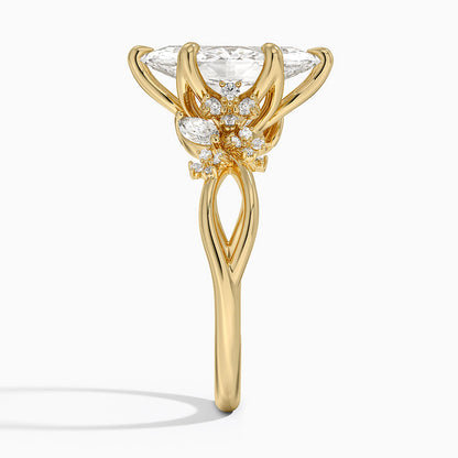 Summer Blossom Diamond Ring (1/4 ct. tw.) - Marquise Cut Center Stone