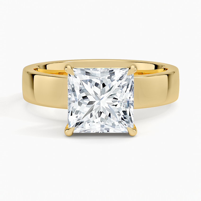 Peyton 4mm Solitaire Ring - Princess Cut Center Stone