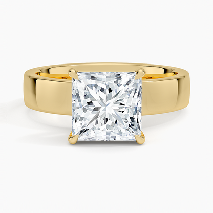 Peyton 4mm Solitaire Ring - Princess Cut Center Stone