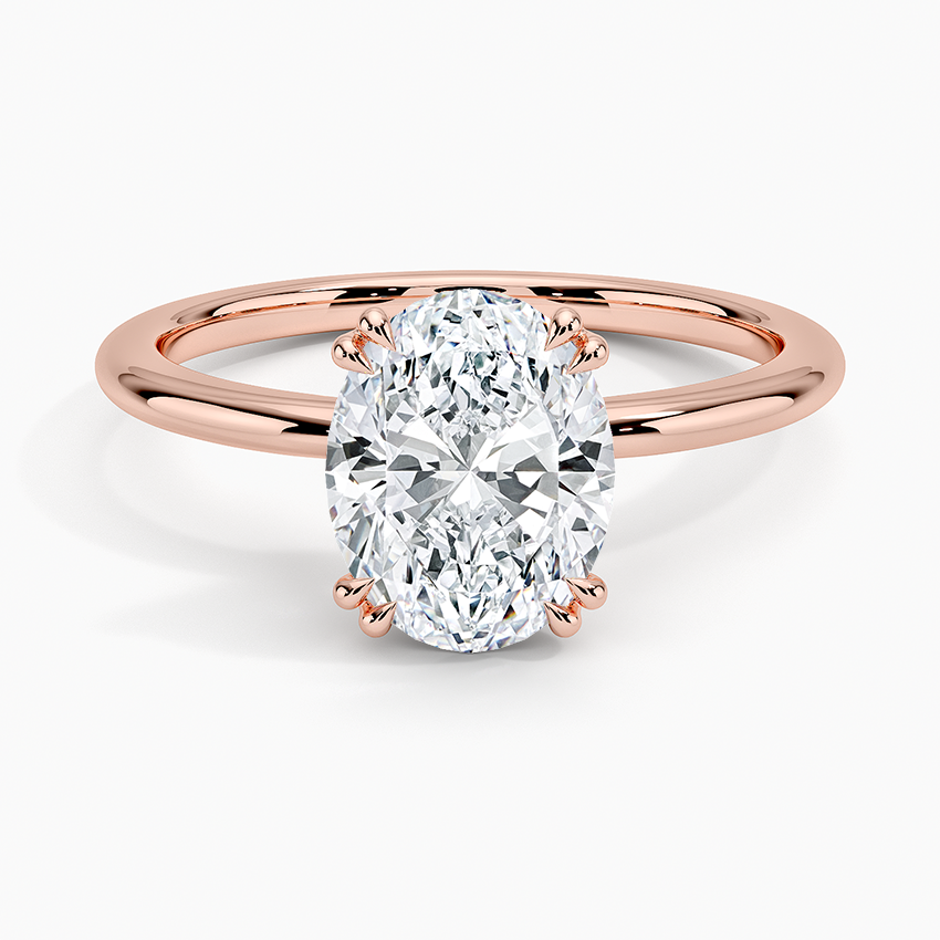 Aveline Solitaire Ring - Oval Center Stone