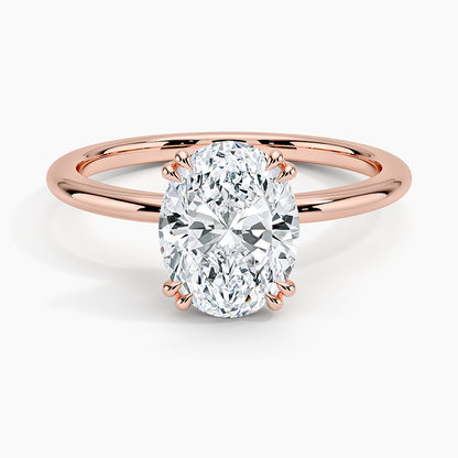 Aveline Solitaire Ring - Oval Center Stone