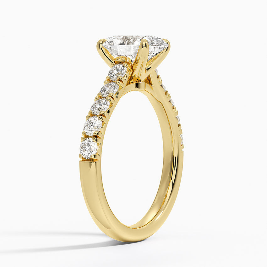 Anthology Half Coverage Diamond Ring (1/2 ct. tw.) - Oval Center Stone