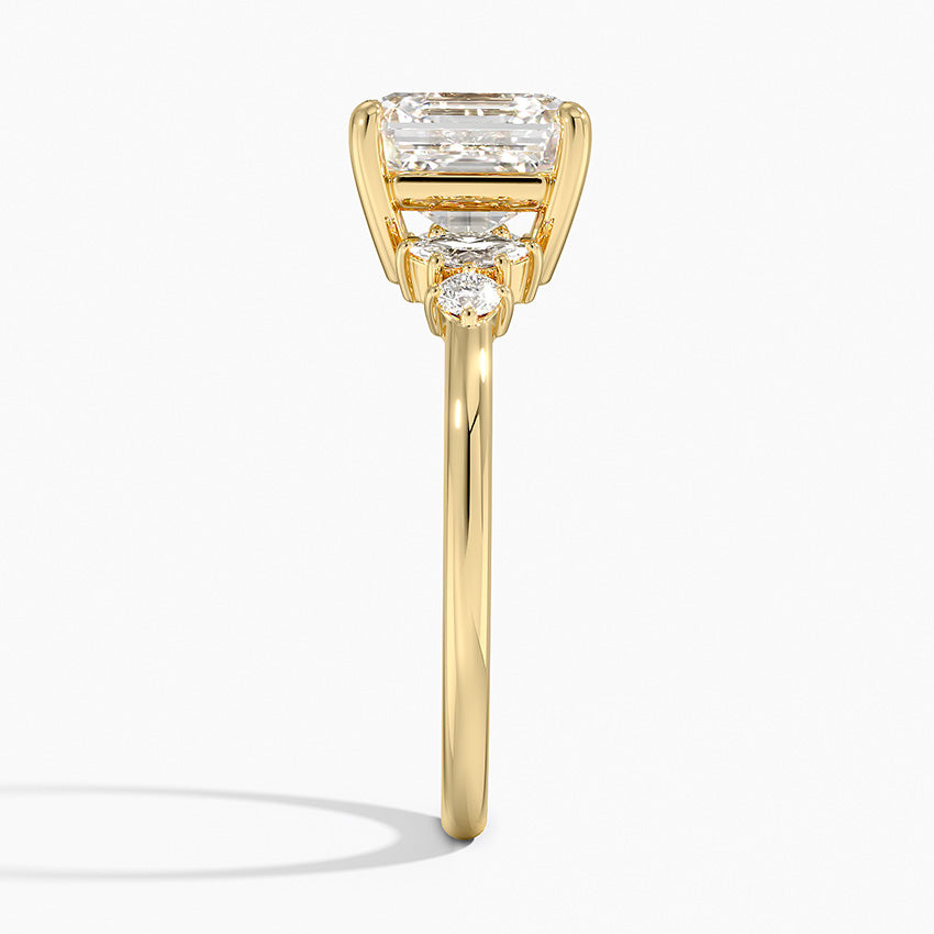 Miroir Diamond Ring - Asscher Cut Center Stone