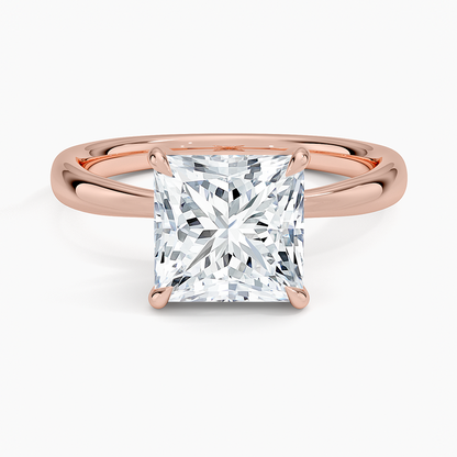 Freesia 2.7mm Solitaire Ring - Princess Cut Center Stone
