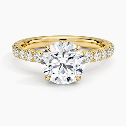 Luxe Amelie Diamond Ring (3/8 ct. tw.) - Round Center Stone