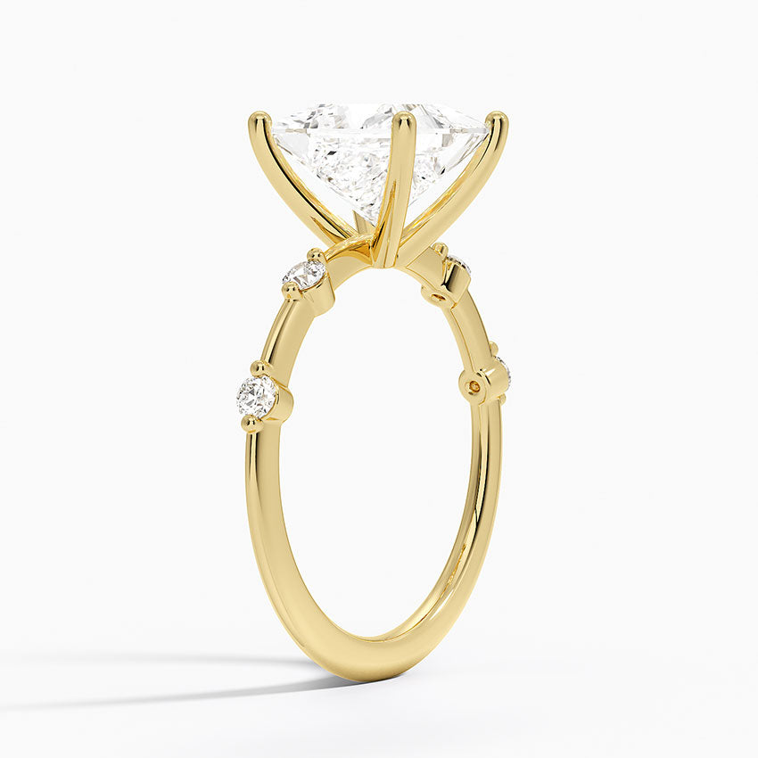 Aimee 1.4mm Diamond Ring - Princess Cut Center Stone