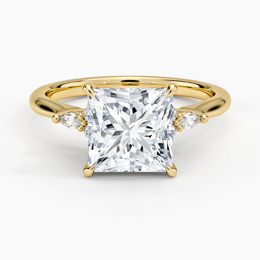 Nadia Perfect Fit Diamond Ring - Princess Cut Center Stone