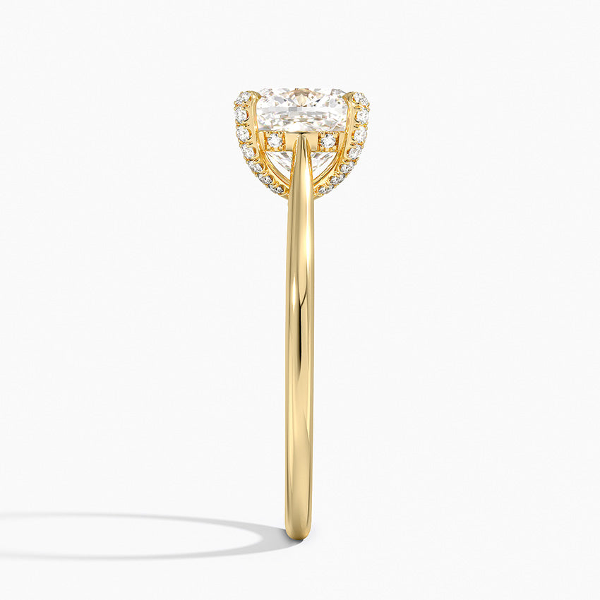 Adorned Dawn Diamond Ring - Cushion Cut Center Stone