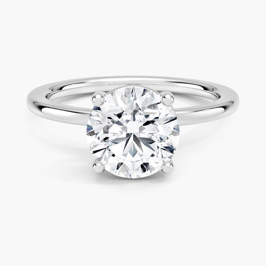 Perfect Fit 1.4mm Solitaire Ring - Round Center Stone