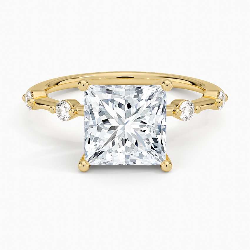 Aimee 1.4mm Diamond Ring - Princess Cut Center Stone