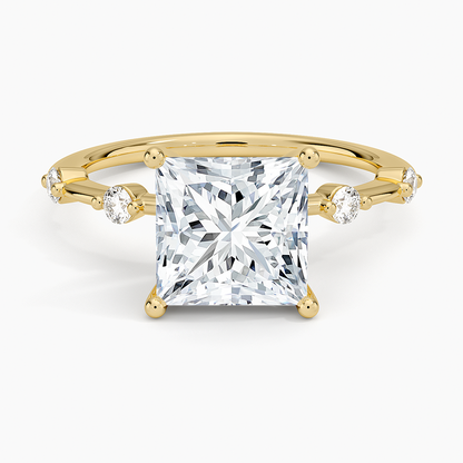 Aimee 1.4mm Diamond Ring - Princess Cut Center Stone