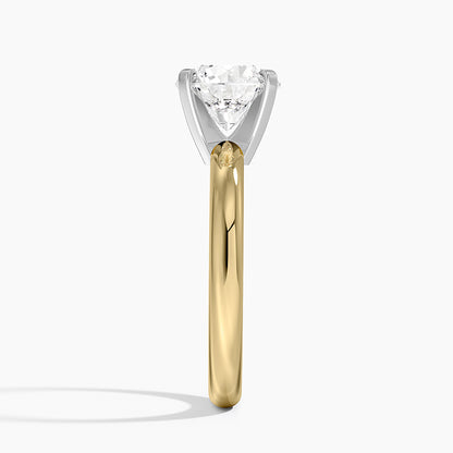 Comfort Fit 2.5mm Ring - Round Cut Center Stone