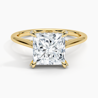 Adorned Dawn Diamond Ring - Princess Cut Center Stone