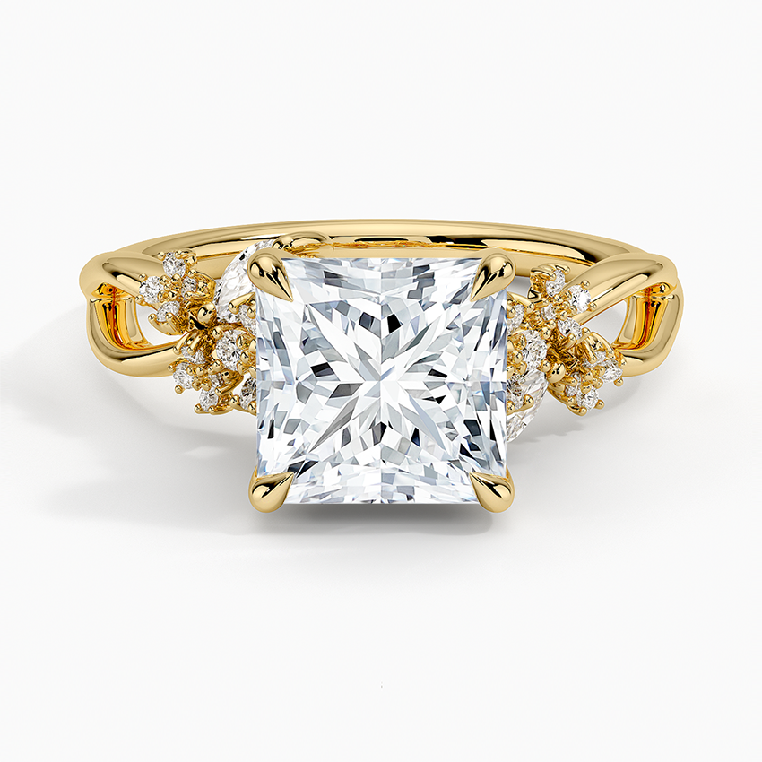 Summer Blossom Diamond Ring (1/4 ct. tw.) - Princess Cut Center Stone
