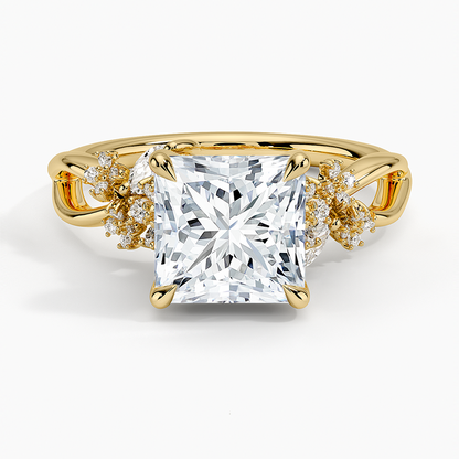 Summer Blossom Diamond Ring (1/4 ct. tw.) - Princess Cut Center Stone