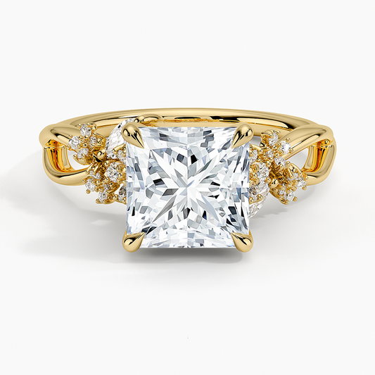 Summer Blossom Diamond Ring (1/4 ct. tw.) - Princess Cut Center Stone