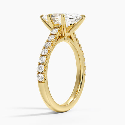 Sienna Half Coverage Diamond Ring - Marquise Center Stone