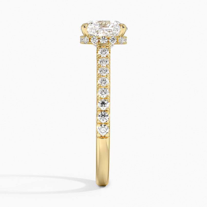 Chantal Diamond Ring - Cushion Cut Center Stone