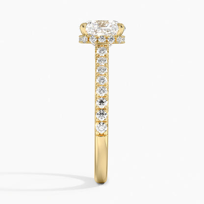 Chantal Diamond Ring - Cushion Cut Center Stone