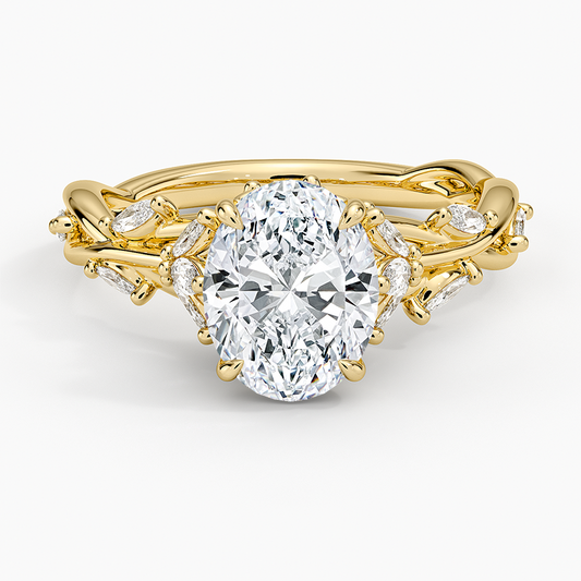 Secret Garden Diamond Ring (1/2 ct. tw.) - Oval Center Stone